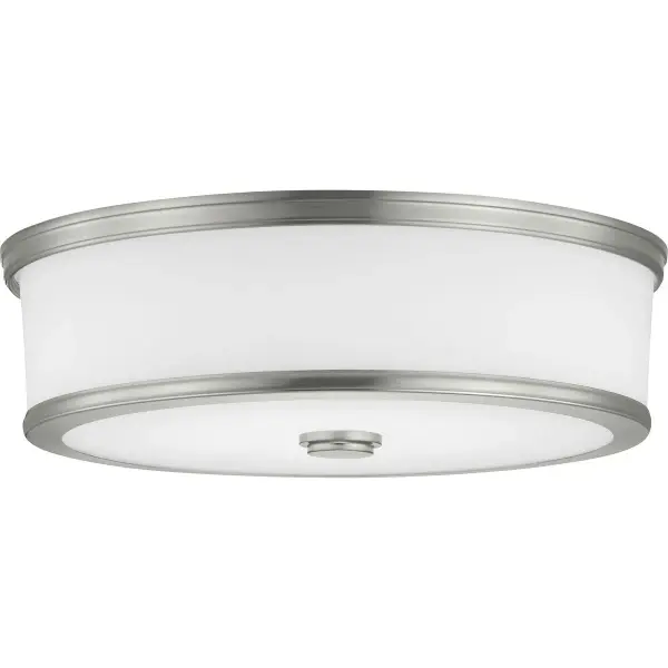 The Bezel LED flush mount delivers modern illumination in a low-profile 16" design. Perfect for rooms with standard ceiling heights, this energy-efficient fixture provides bright, even lighting with JA8 and Title 24 compliance.