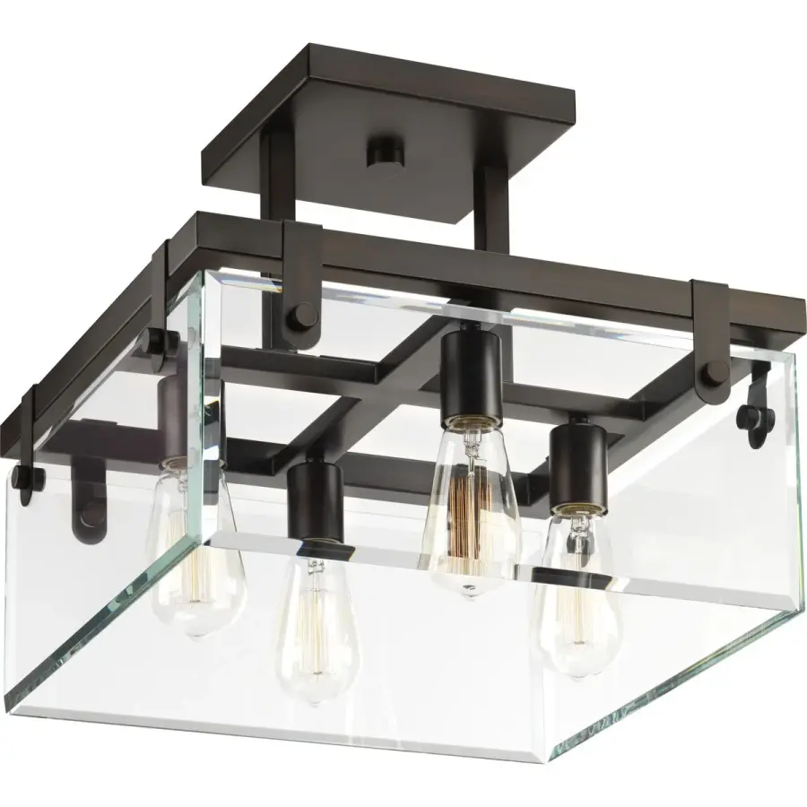 Glayse Collection 16-3/4" Semi-Flush Convertible - Image 2