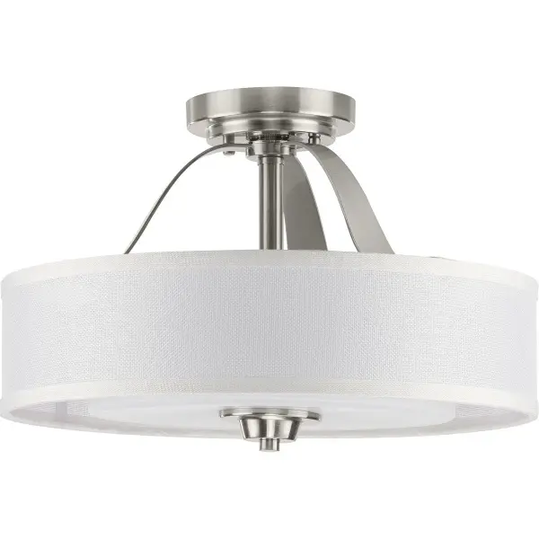 Kene Two-Light Semi-Flush Convertible - Image 1