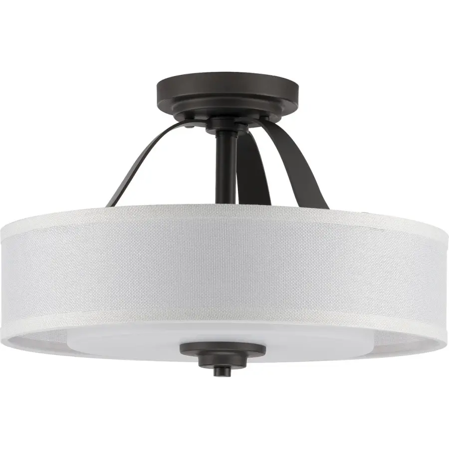 Kene Two-Light Semi-Flush Convertible - Image 2