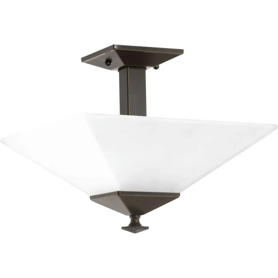 Clifton Heights 12.75" Two-Light Semi-Flush Ceiling Light - Image 1