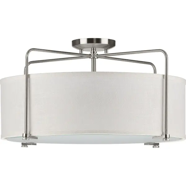 Kempsey Three-Light Semi-Flush Convertible - Image 1