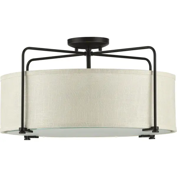 Kempsey Three-Light Semi-Flush Convertible - Image 2