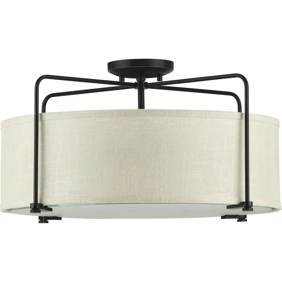 Kempsey Three-Light Semi-Flush Convertible - Image 2