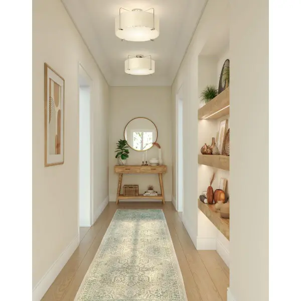 Kempsey Three-Light Semi-Flush Convertible - Image 3