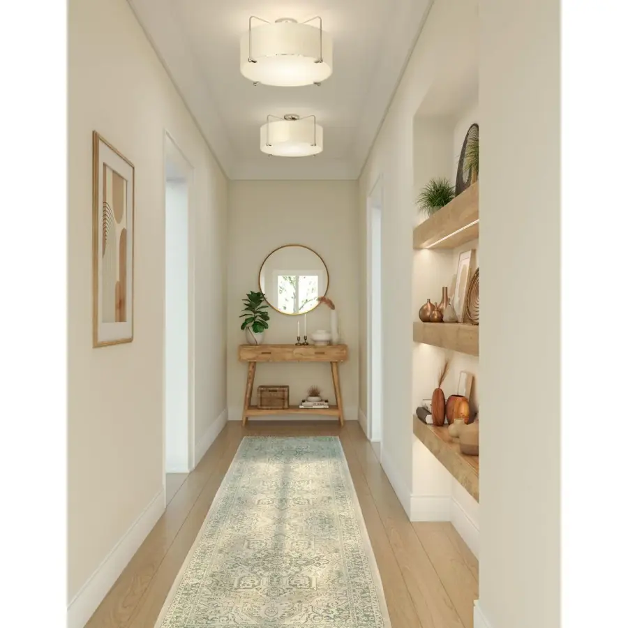 Kempsey Three-Light Semi-Flush Convertible - Image 3