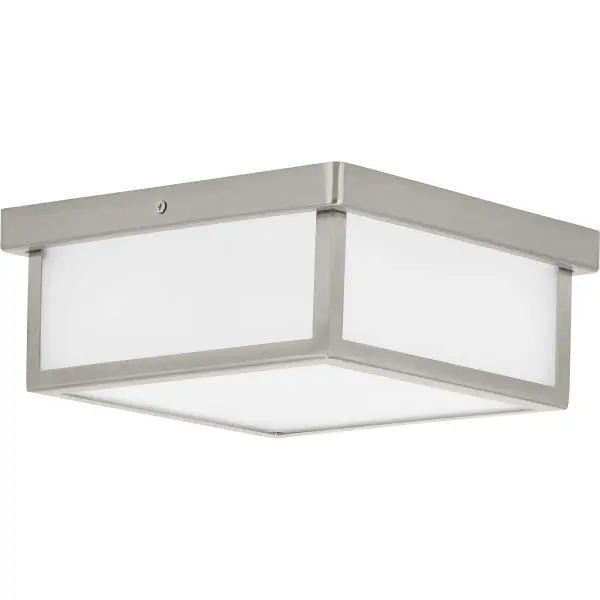 The Box LED Flush Mount combines energy-efficient LED technology with timeless Craftsman styling. Its 10-inch profile and brushed nickel finish make it ideal for low-ceiling spaces requiring reliable, maintenance-free illumination.