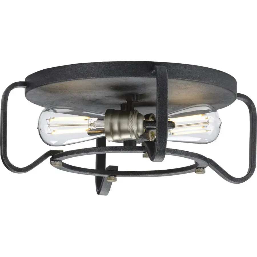 Foster Collection 16" Two-Light Flush Mount - Image 1