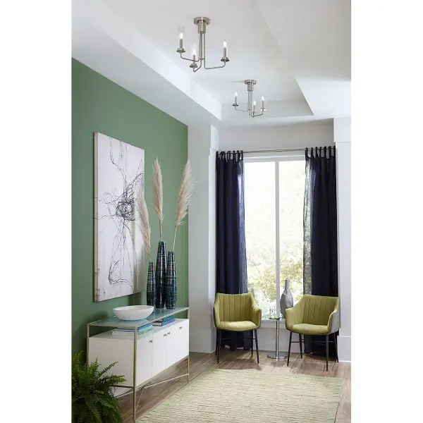 Rainey Three-Light Semi-Flush Convertible - Image 2