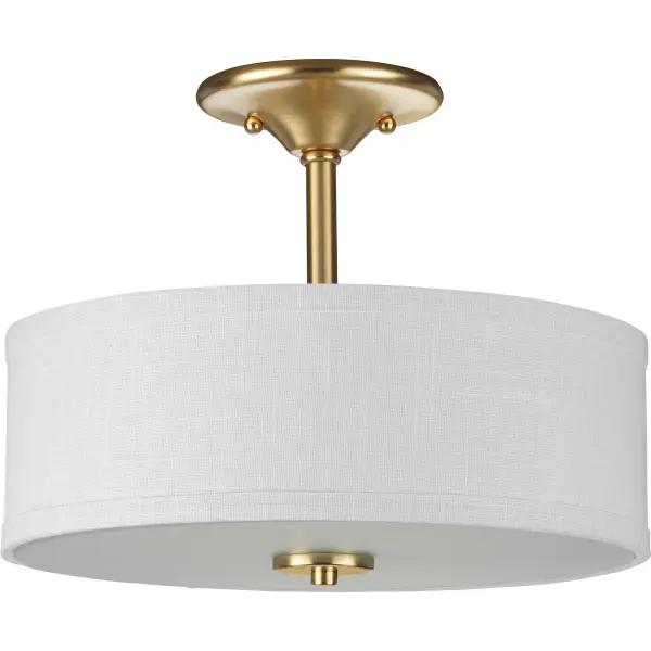Inspire Collection 13" Two-Light Semi-Flush Ceiling Light - Image 1