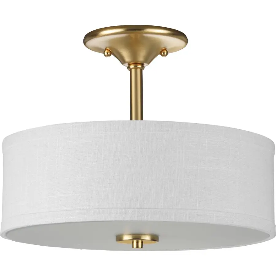Inspire Collection 13" Two-Light Semi-Flush Ceiling Light - Image 1