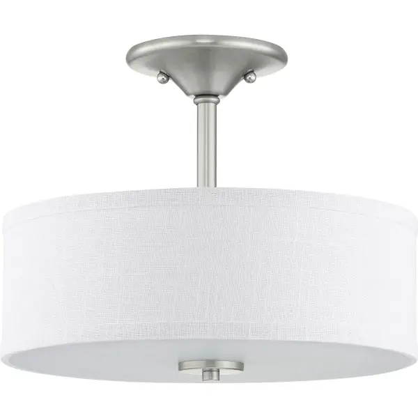 Inspire Collection 13" Two-Light Semi-Flush Ceiling Light - Image 3