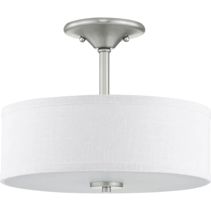 Inspire Collection 13" Two-Light Semi-Flush Ceiling Light - Image 3