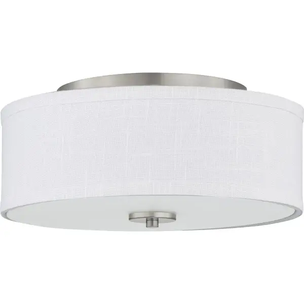 Inspire LED 13" Flush Mount in Brushed Nickel - Image 1