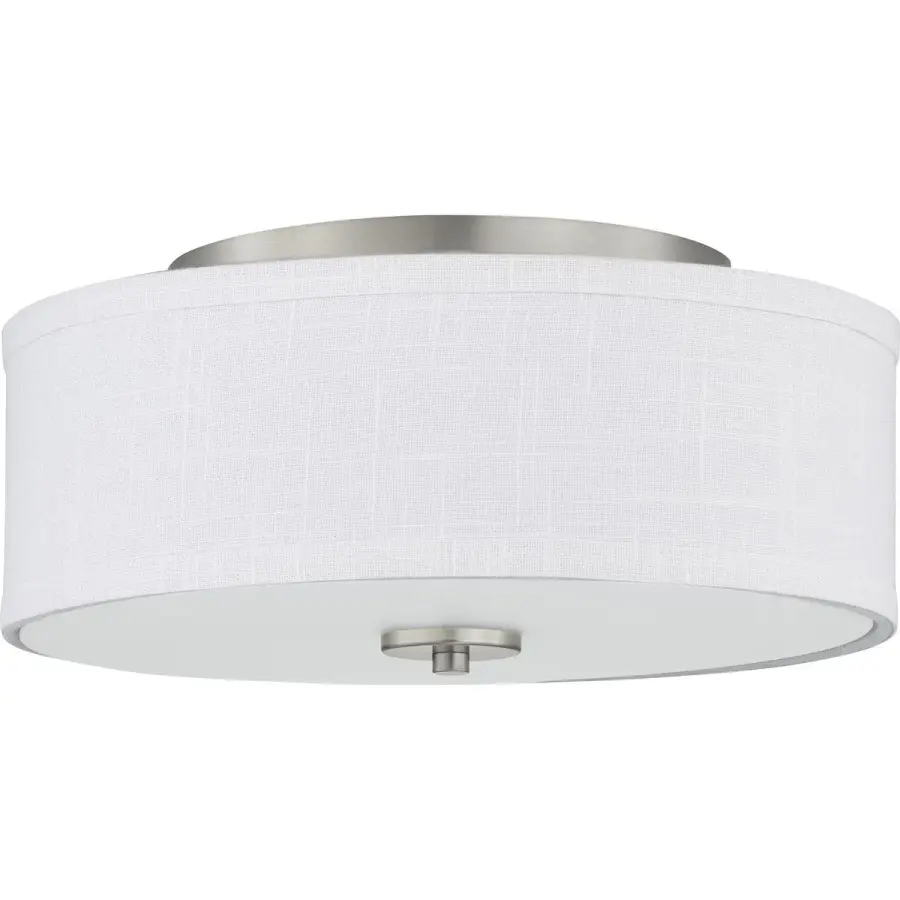 Inspire LED 13" Flush Mount in Brushed Nickel - Image 1