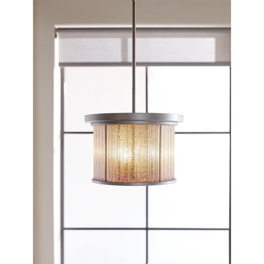 Versatile Transitional Semi-Flush with Convertible Design - Image 3