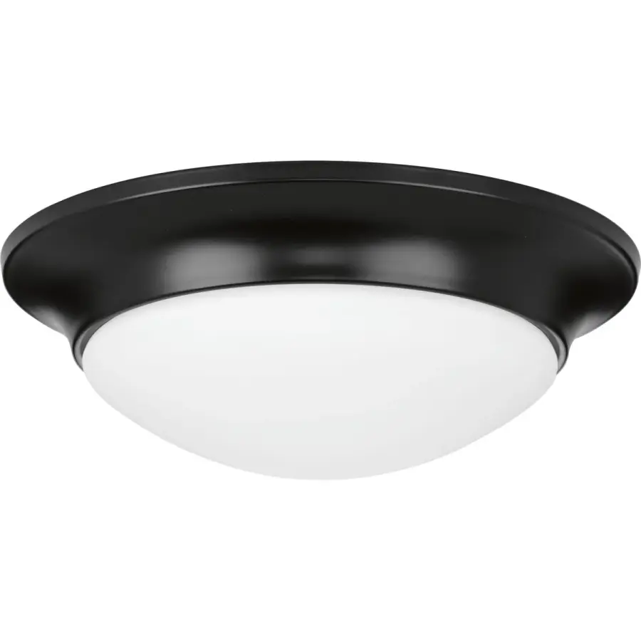 11.5" Etched Glass Flush Mount in Brushed Nickel - Image 1