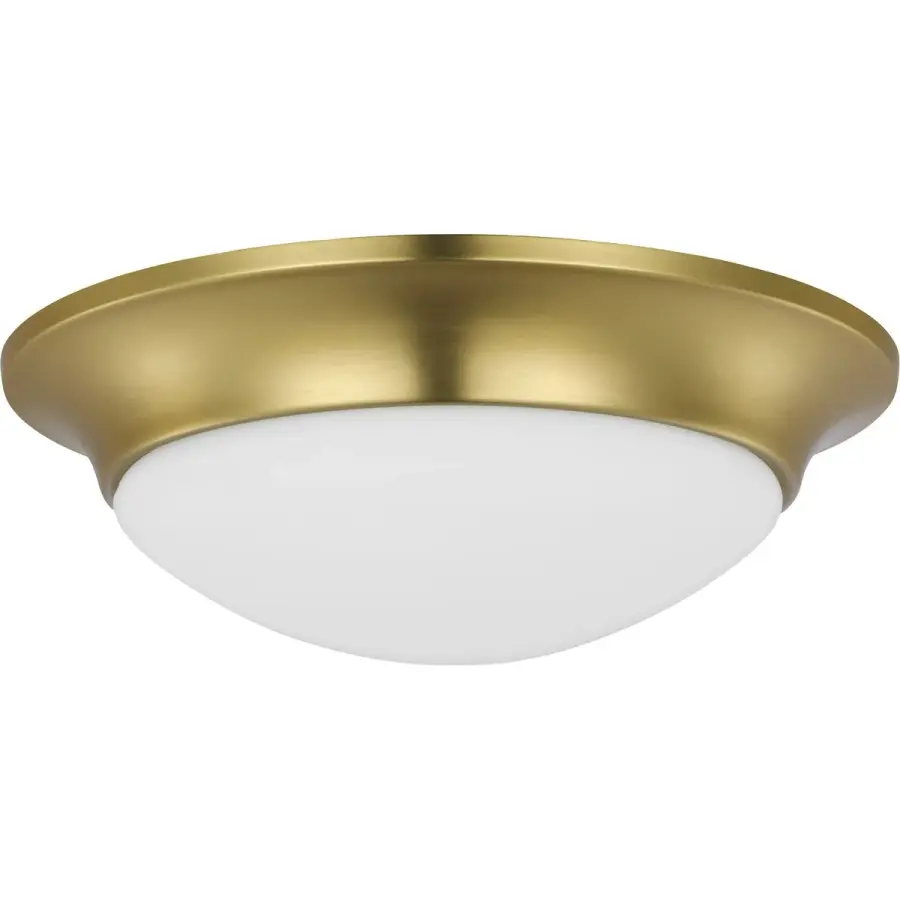 11.5" Etched Glass Flush Mount in Brushed Nickel - Image 2