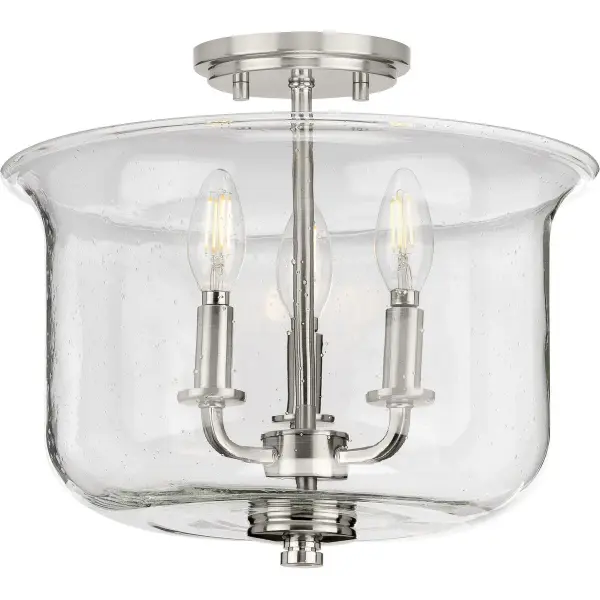 Winslett Three-Light Semi-Flush Convertible - Image 1
