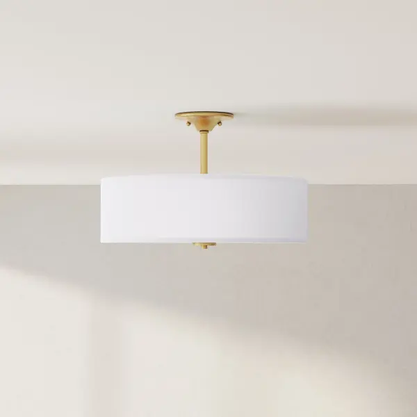 Inspire Collection Three-Light 18" Semi-Flush Mount - Image 1