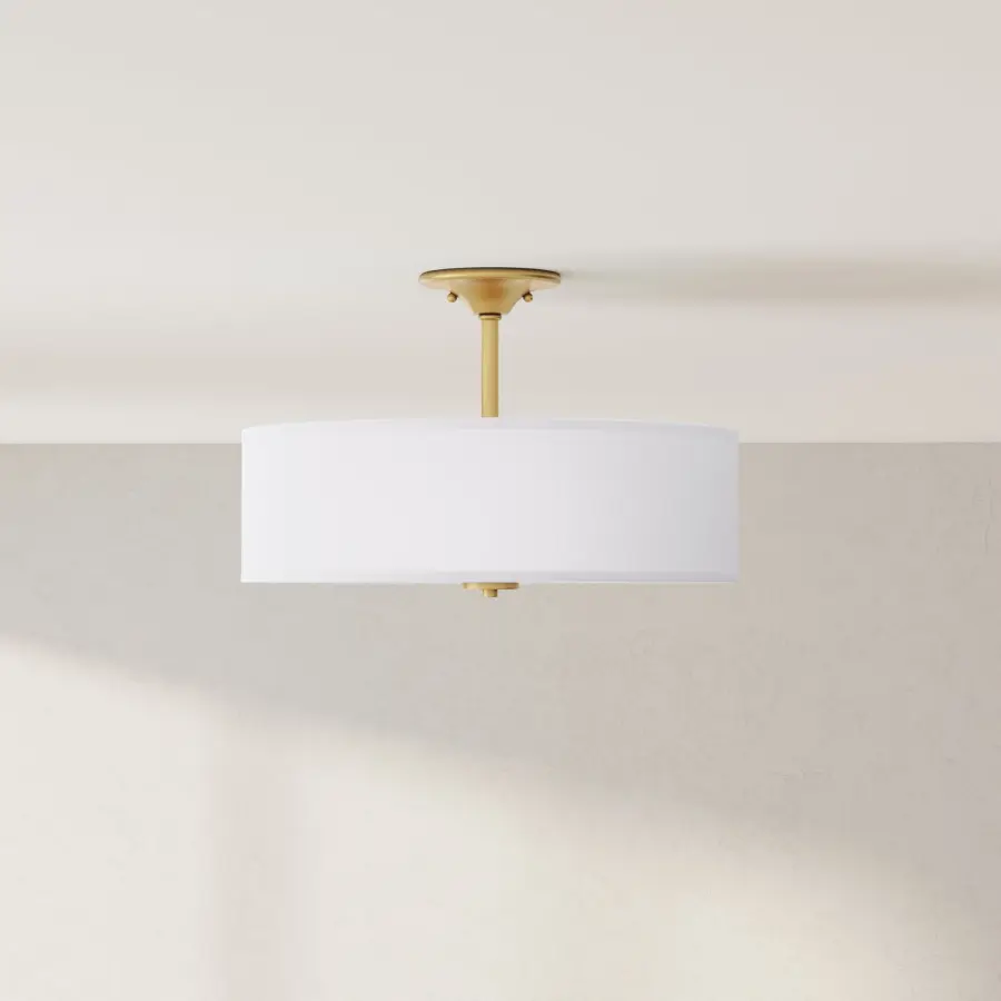 Inspire Collection Three-Light 18" Semi-Flush Mount - Image 1