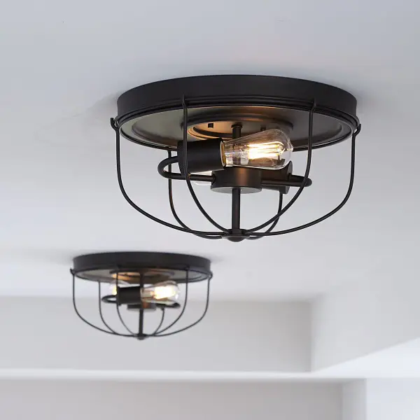 Medal Collection Two-Light Flush Mount Ceiling Light - Image 3