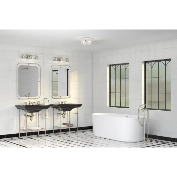 Rushton Two-Light Clear Glass Flush Mount Ceiling Light - Image 4