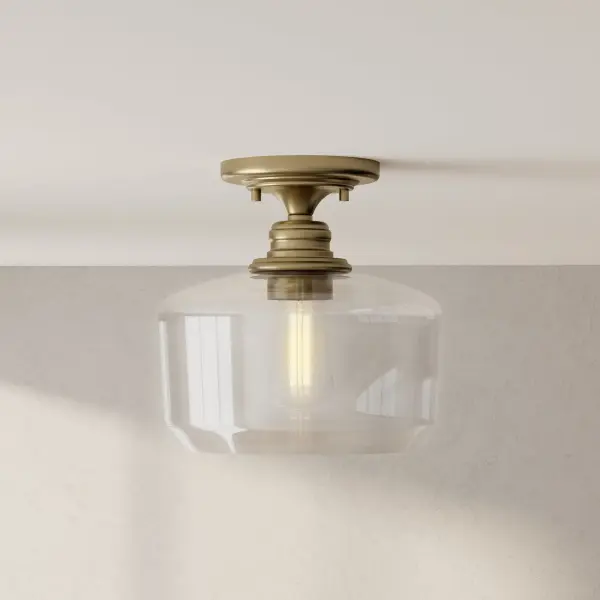 Aiken Clear Glass Flush Mount Light - Image 2