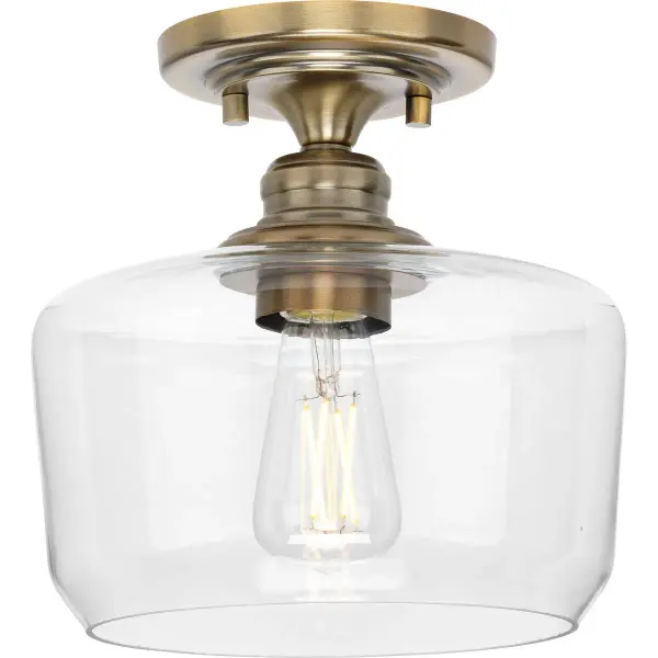 Aiken Clear Glass Flush Mount Light - Image 3