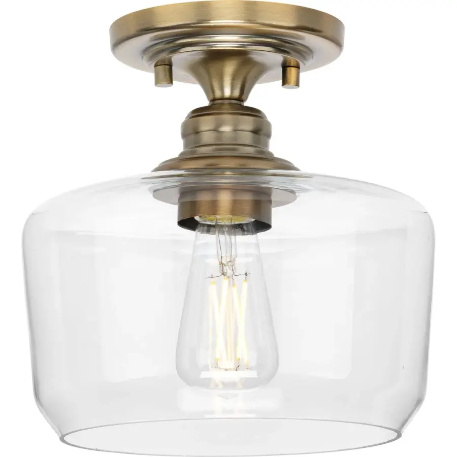 Aiken Clear Glass Flush Mount Light - Image 3