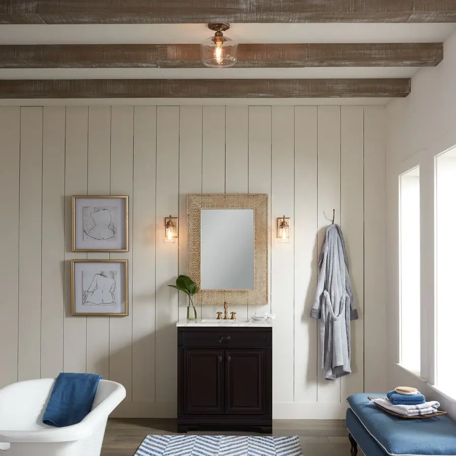 Aiken Clear Glass Flush Mount Light - Image 6