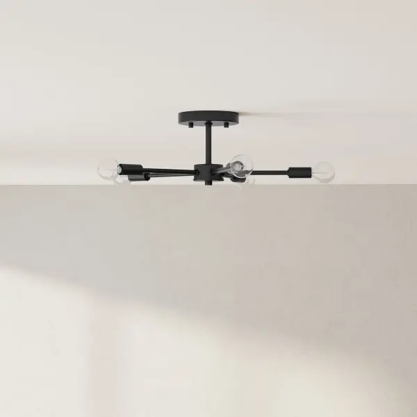 Delayne Five-Light Semi-Flush Mount - Image 1