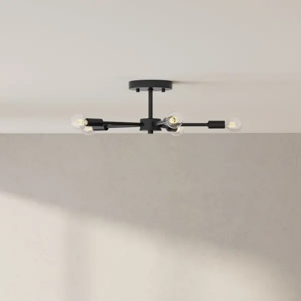 Delayne Five-Light Semi-Flush Mount - Image 2