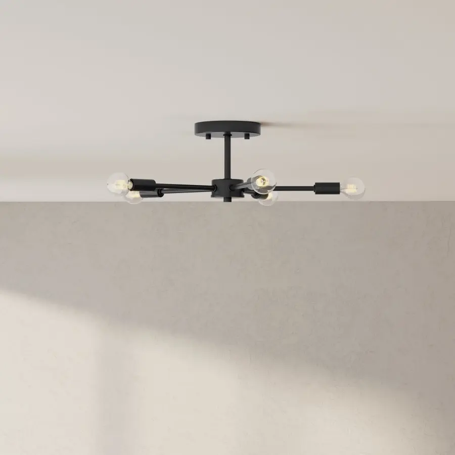 Delayne Five-Light Semi-Flush Mount - Image 2