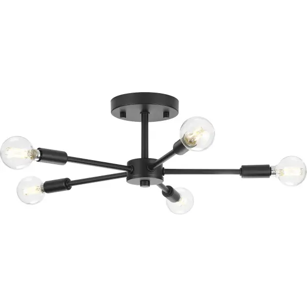 Delayne Five-Light Semi-Flush Mount - Image 3