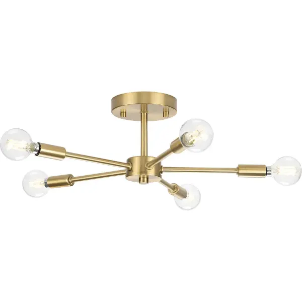 Delayne Five-Light Semi-Flush Mount - Image 4
