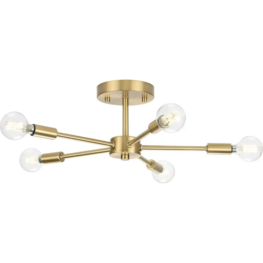 Delayne Five-Light Semi-Flush Mount - Image 4