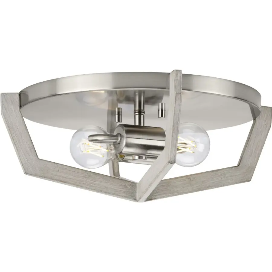 Galloway Two-Light 15" Flush Mount - Image 1