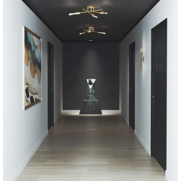 Astra Collection Three-Light 18" Semi-Flush Mount Light - Image 8