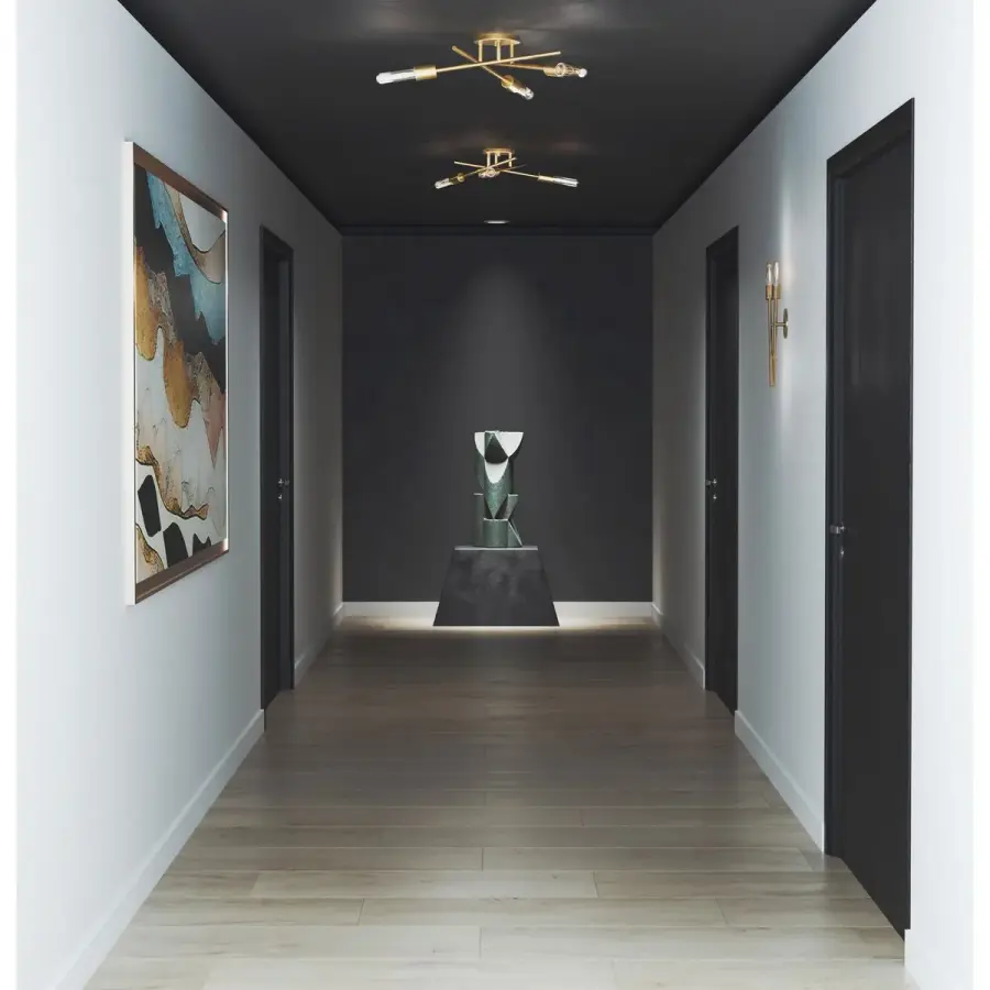 Astra Collection Three-Light 18" Semi-Flush Mount Light - Image 8