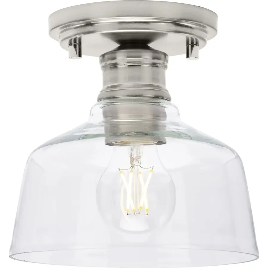 Singleton One-Light Semi-Flush Mount - Image 1