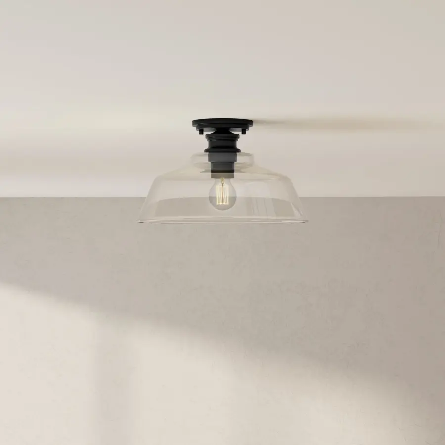 Singleton Collection One-Light 14" Semi-Flush Mount - Image 2