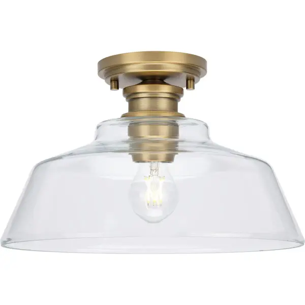 Singleton Collection One-Light 14" Semi-Flush Mount - Image 4
