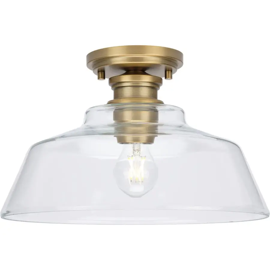 Singleton Collection One-Light 14" Semi-Flush Mount - Image 4