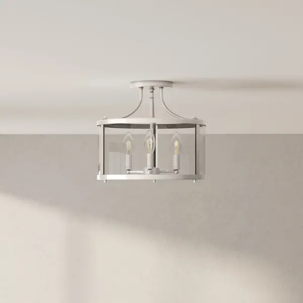 Gilliam Collection 13" Three-Light Semi-Flush Mount - Image 2