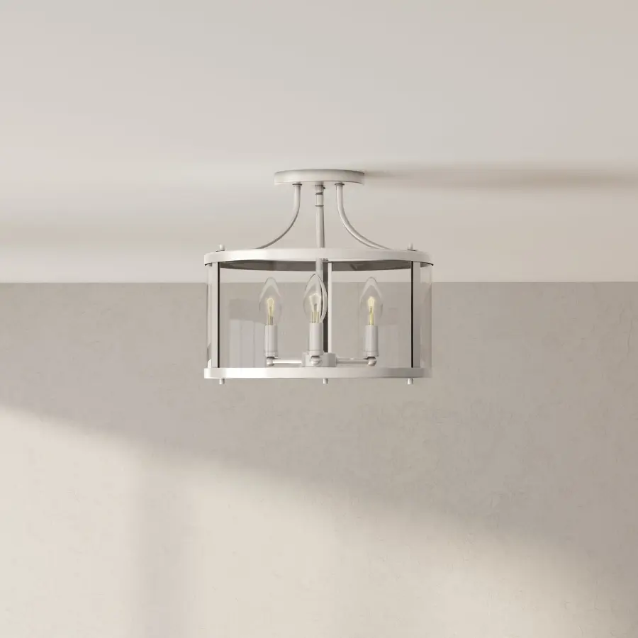 Gilliam Collection 13" Three-Light Semi-Flush Mount - Image 2