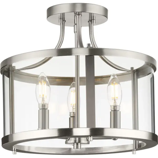 Gilliam Collection 13" Three-Light Semi-Flush Mount - Image 3