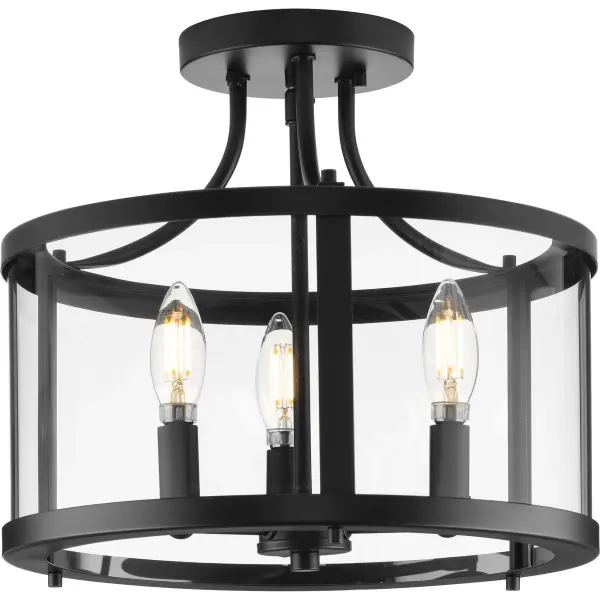 Gilliam Collection 13" Three-Light Semi-Flush Mount - Image 4