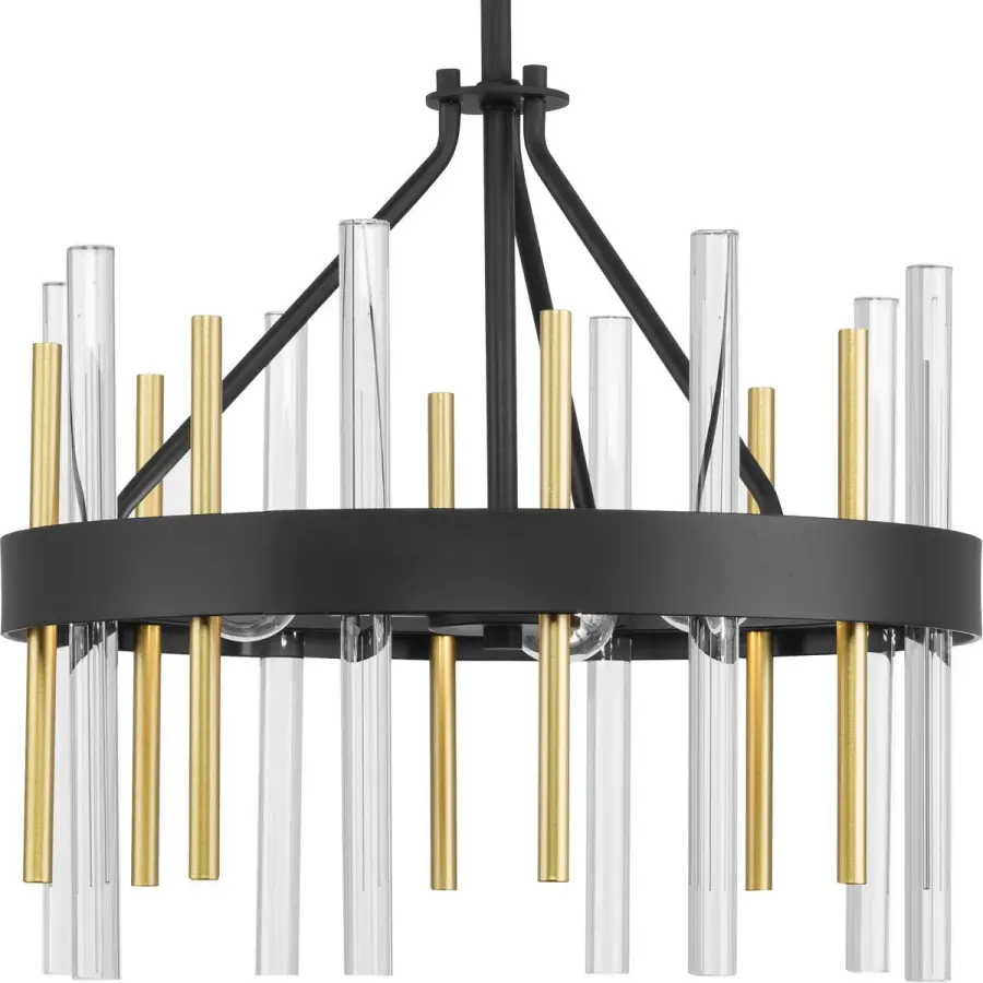 Orrizo 16" Three-Light Black Semi-Flush Convertible - Image 3