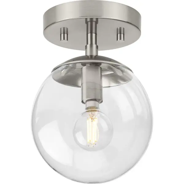 Atwell One-Light Semi-Flush Mount in Brushed Nickel - Image 3
